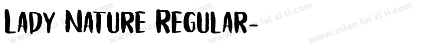 Lady Nature Regular字体转换